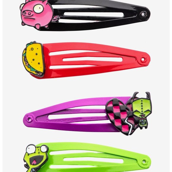 Invader Zim Hair Clips - Picture 1 of 2